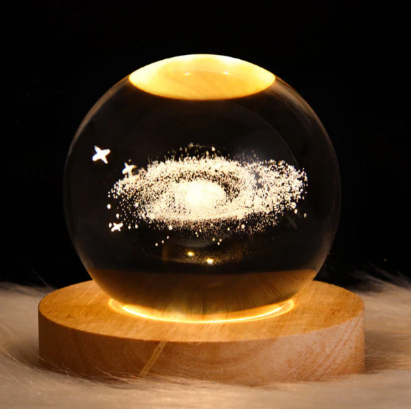 Crystal Lamp with 3D Effect
