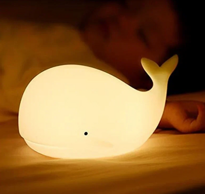 Night Light Whale with Color Change for a Relaxing Atmosphere
