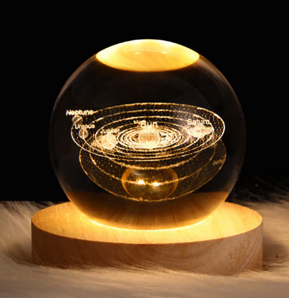 Crystal Lamp with 3D Effect