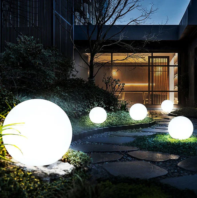 Outdoor Garden Lighting – Round LED Lamp