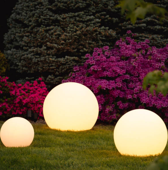 Outdoor Garden Lighting – Round LED Lamp