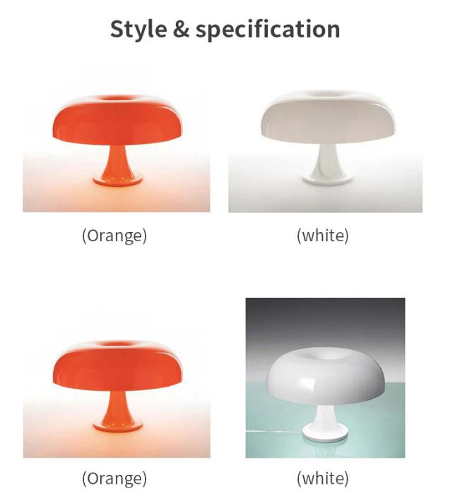 Stylish LED Mushroom Table Lamp in a Modern Design – Perfect for Your Living Room & Bedroom