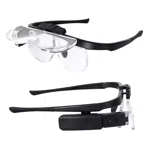 Head-Mounted Magnifying Glass with USB Charging – For Precise Work and Reading