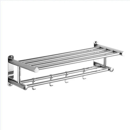 Sturdy Stainless Steel Towel Rack for Bathroom Use