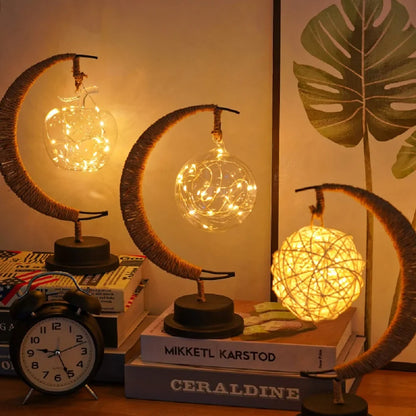 Moon Lamp with Fairy Lights