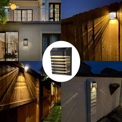 Solar LED Wall Lamp For Outdoor Use – Energy-efficient Solar-powered Lighting For Garden, Terrace, And Balcony With Modern Design