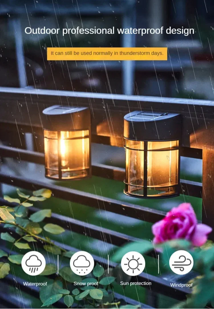 LED Outdoor Wall Light with Glass Grid – Weatherproof Garden Lamp for Patio, Balcony, and Entrance Area