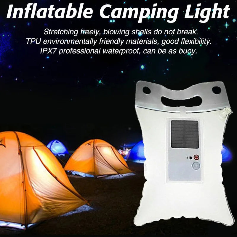 Inflatable Solar Light – Flexible and Waterproof LED Lamp for Camping and Outdoor Activities