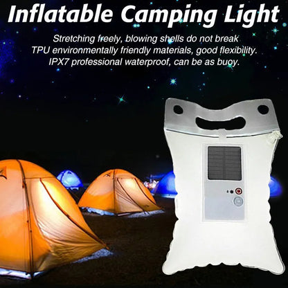 Inflatable Solar Light – Flexible and Waterproof LED Lamp for Camping and Outdoor Activities