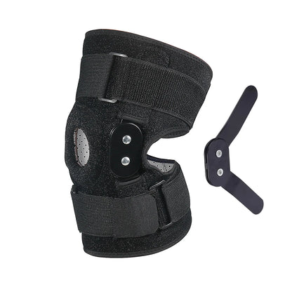 Supportive Knee Brace with Reinforced Hinges for Stability