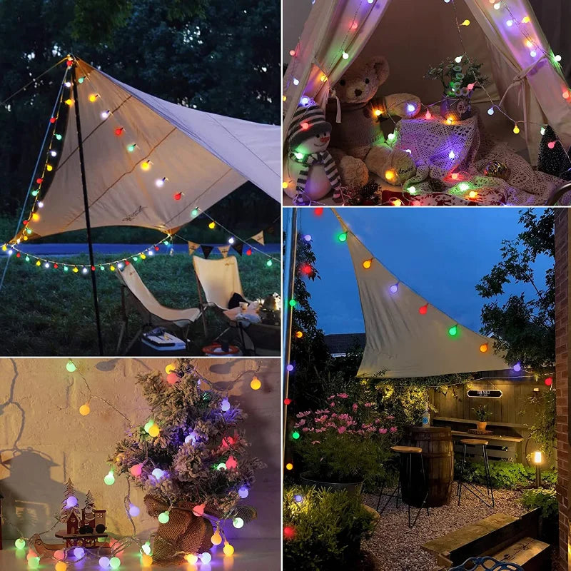 Outdoor String Lights with Solar Power for the Garden