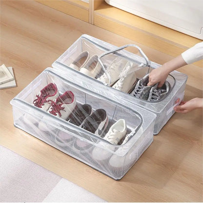Compact Foldable Shoe Box for Practical Storage