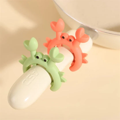 Crab-Shaped Spoon Holder – 2-Piece Silicone Set
