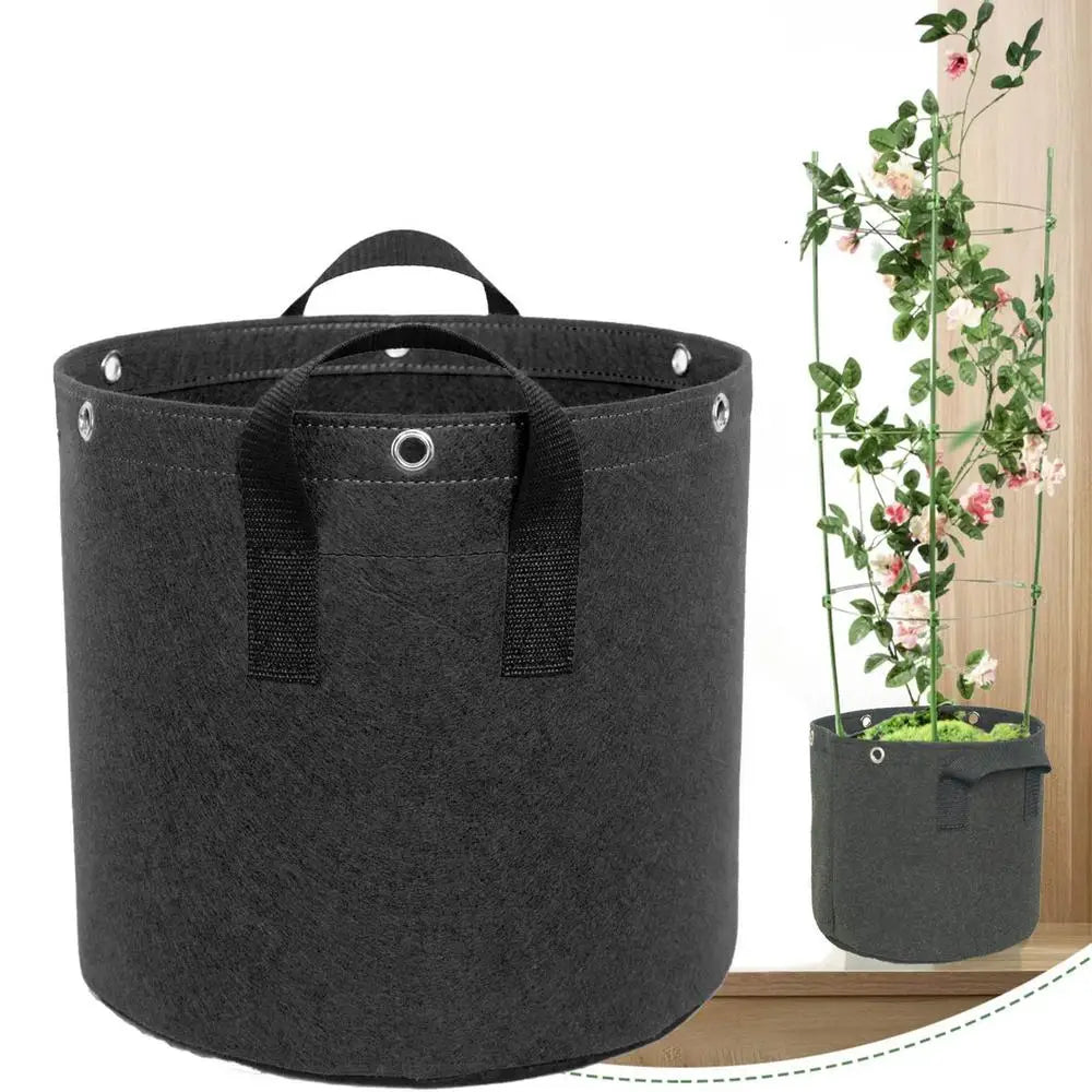 Breathable Felt Grow Bag with Carry Handles – Durable Planting Bag for Garden Plants and Flowers