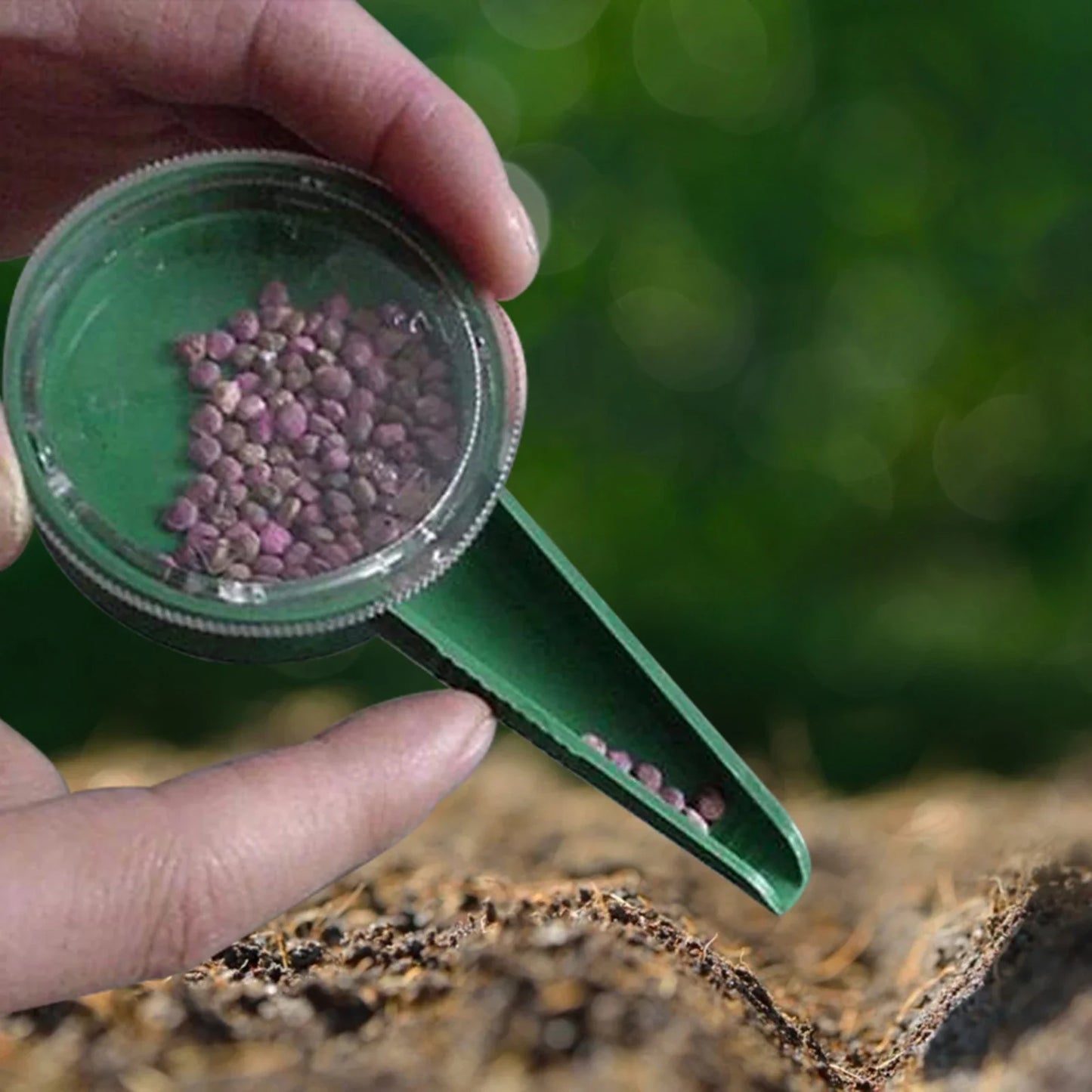 Adjustable Seed Spreader for Precise Distribution – Easy Garden Seed Dispenser for Even Sowing