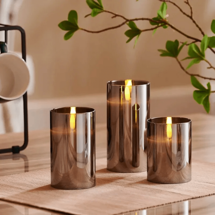 Real candle look – flickering LED candles for a cozy atmosphere, safe and long-lasting