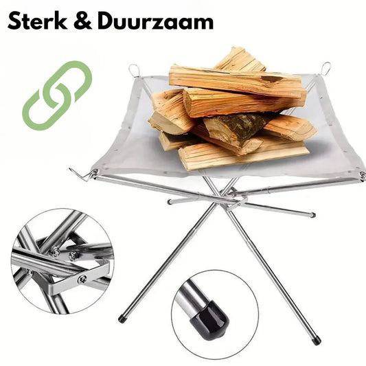Portable Fire Pit – Foldable Fire Stand for Camping and Outdoor Use