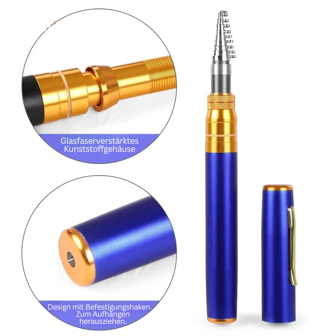 Small Fishing Set with Telescopic Rod – Foldable Fishing Rod for On the Go