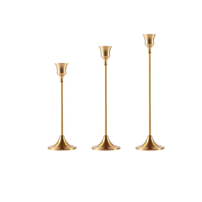 Luxurious Golden Candle Holder for an Elegant Space