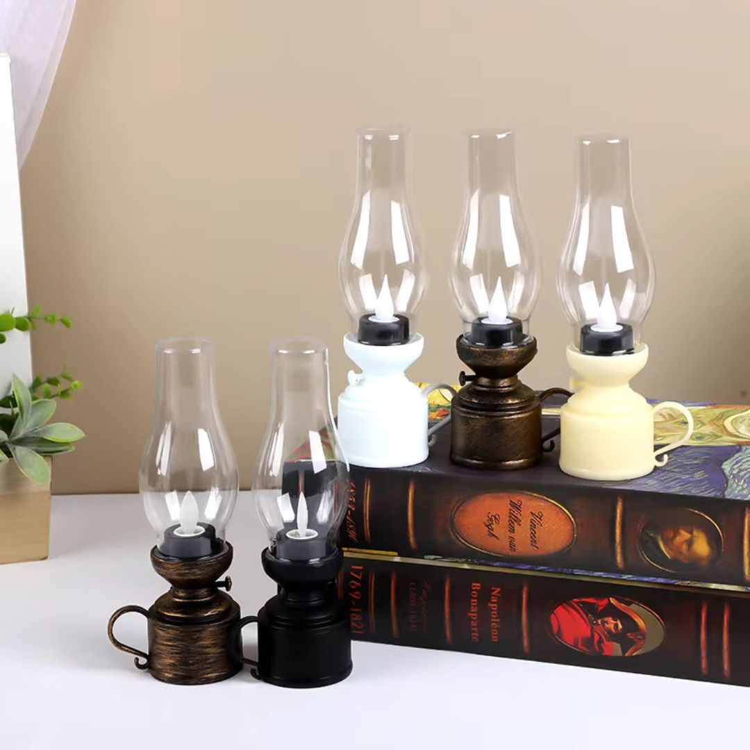 Decorative LED Oil Lamps for Indoor Use