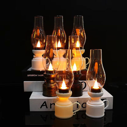Decorative LED Oil Lamps for Indoor Use