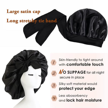 Satin Headband for Women – Comfortable Sleep Cap for Restful Nights