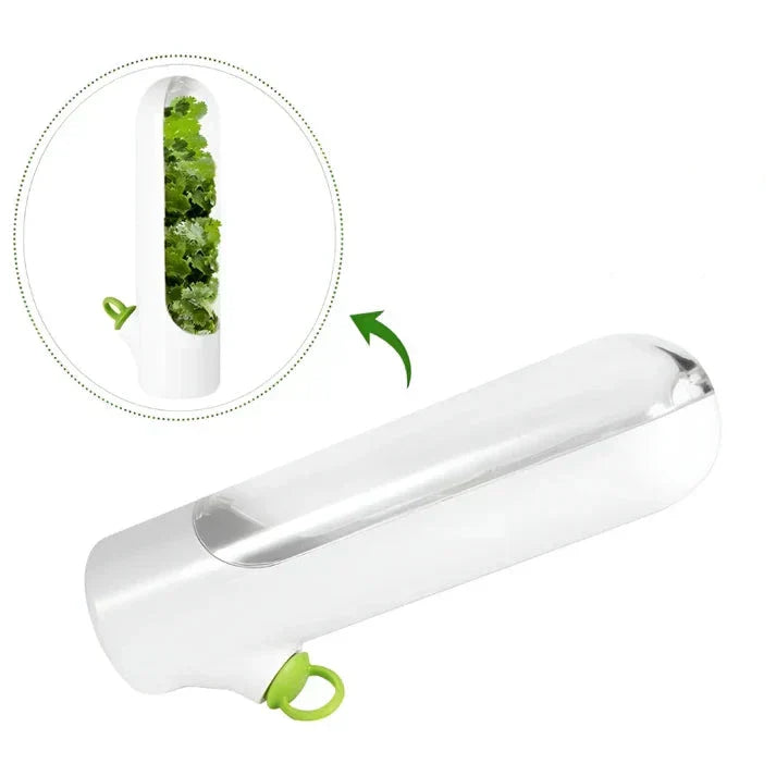 Herb Storage Container with Airtight Seal – Fresh-Keeping Container for Herbs and Spices
