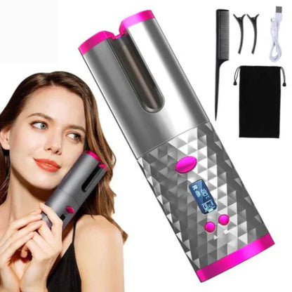 PerfectCurl Cordless Curling Styler – Automatic Hair Tool for Dreamy Curls, Rechargeable