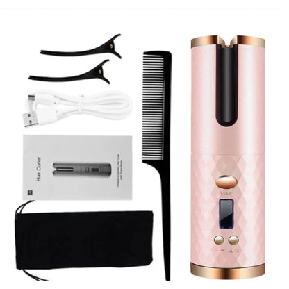 PerfectCurl Cordless Curling Styler – Automatic Hair Tool for Dreamy Curls, Rechargeable