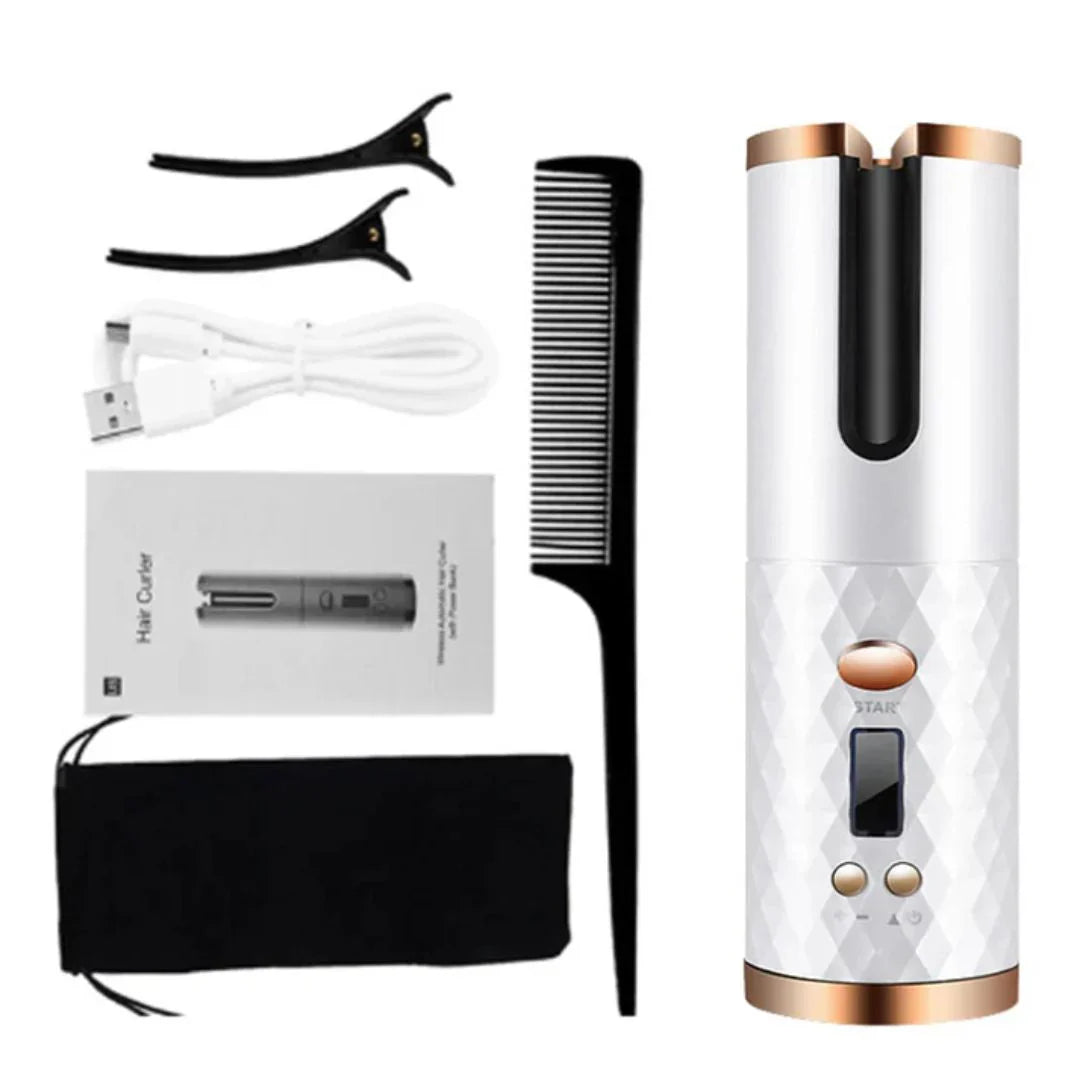 PerfectCurl Cordless Curling Styler – Automatic Hair Tool for Dreamy Curls, Rechargeable
