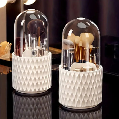 Luxury Makeup Brush Holder with Protective Cover – Elegant Storage for Your Makeup Brushes