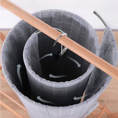 Drying Spiral Aid for Large Textiles