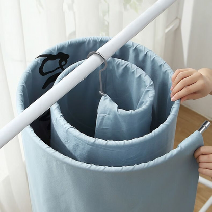 Drying Spiral Aid for Large Textiles
