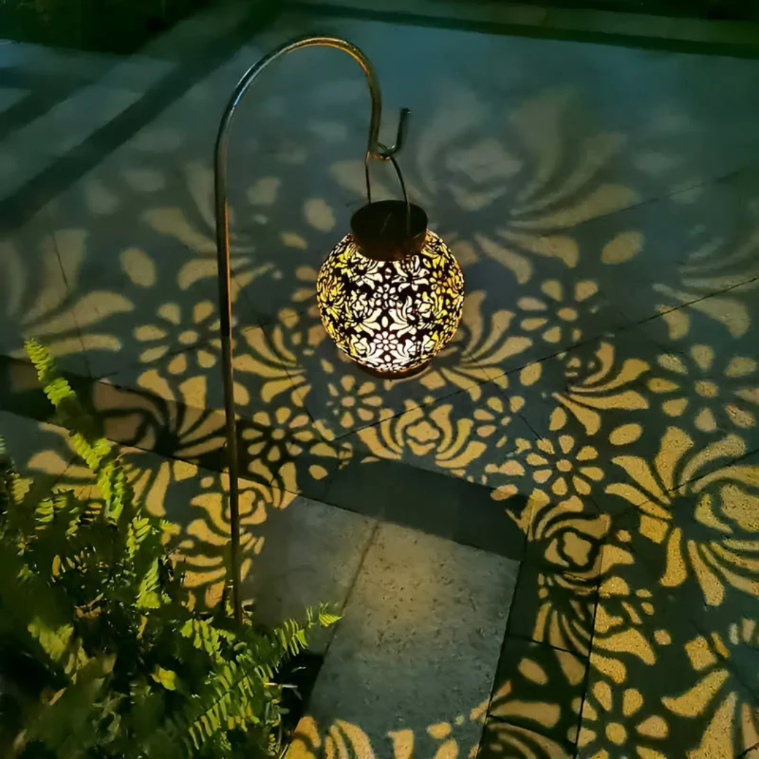 Solar-Powered LED Garden Lantern – Weatherproof and Decorative