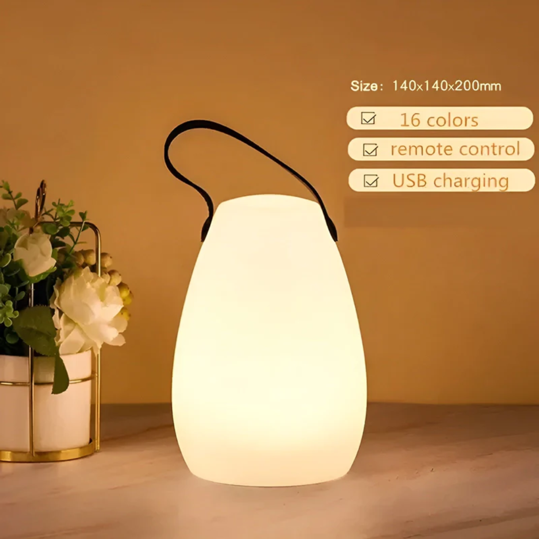 Cordless Waterproof Table Lamp for Outdoor Use