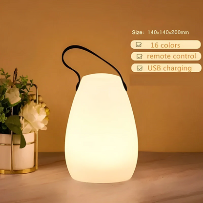 Cordless Waterproof Table Lamp for Outdoor Use