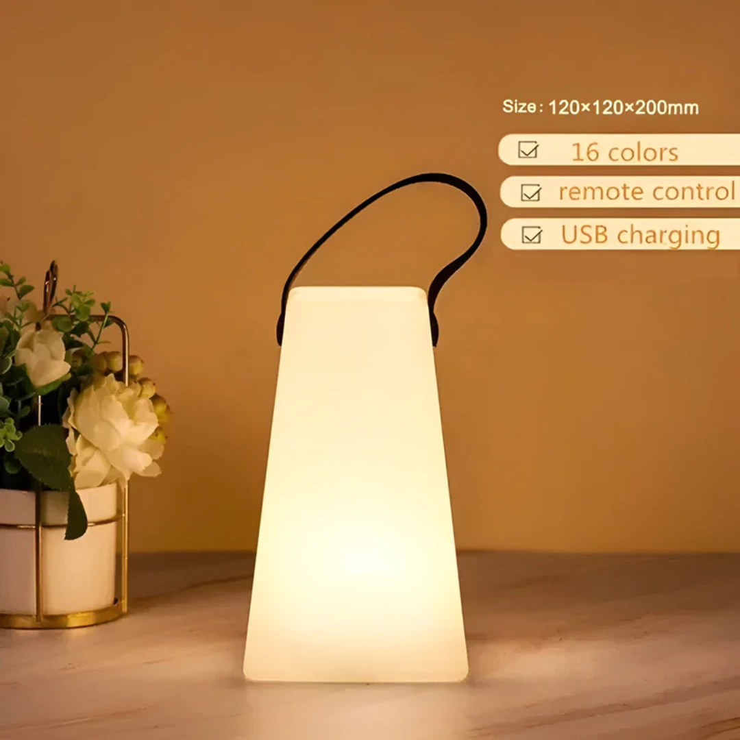 Cordless Waterproof Table Lamp for Outdoor Use