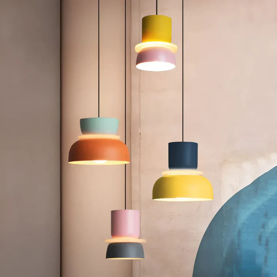 Macaron Design Pendant Light with LED Technology