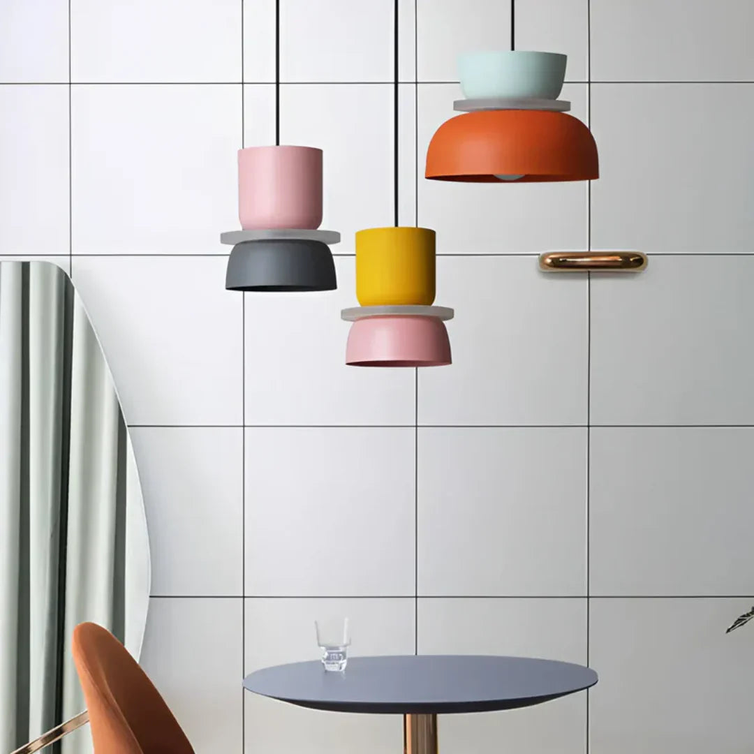 Macaron Design Pendant Light with LED Technology