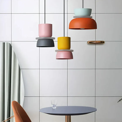 Macaron Design Pendant Light with LED Technology