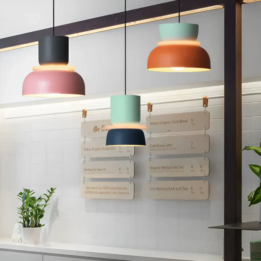 Macaron Design Pendant Light with LED Technology