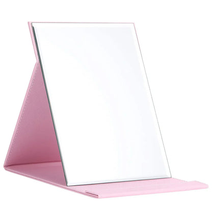 Compact Makeup Mirror with Foldable Stand Base