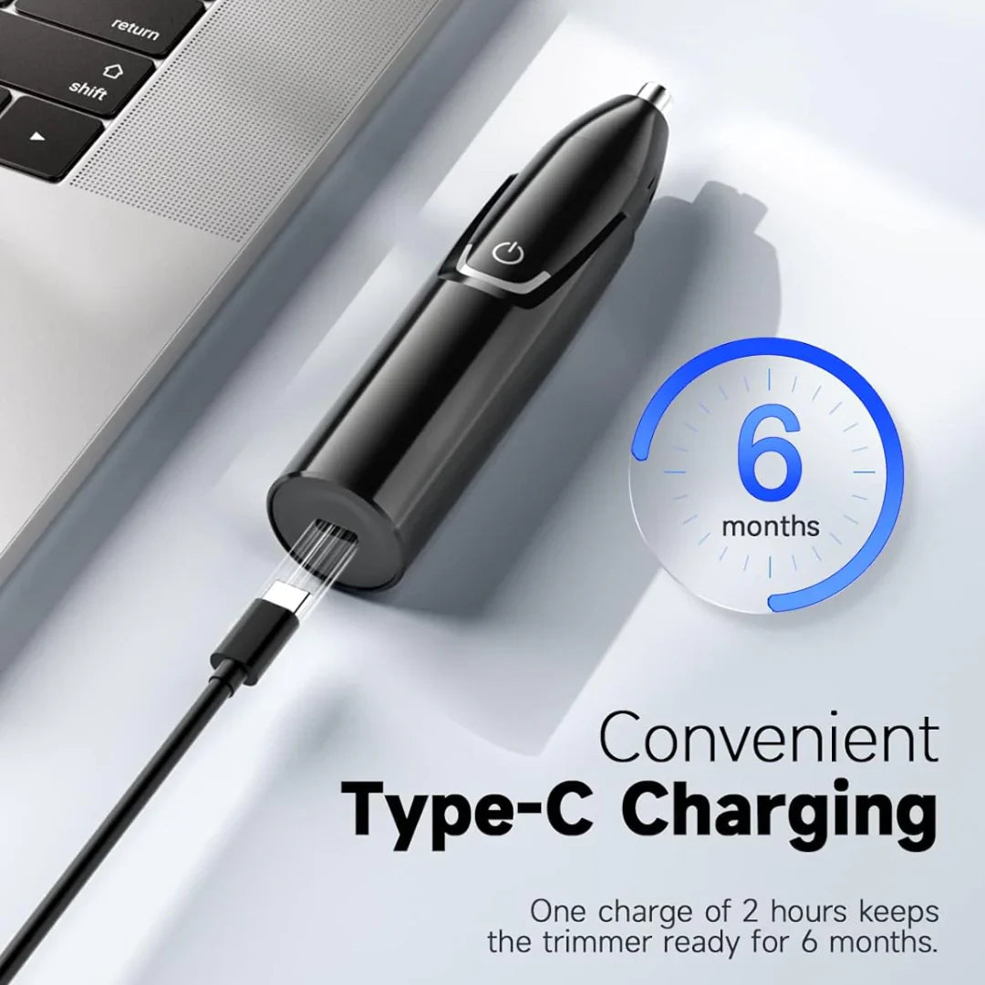 Rechargeable Nose and Ear Hair Trimmer – Precise and Comfortable Hair Removal