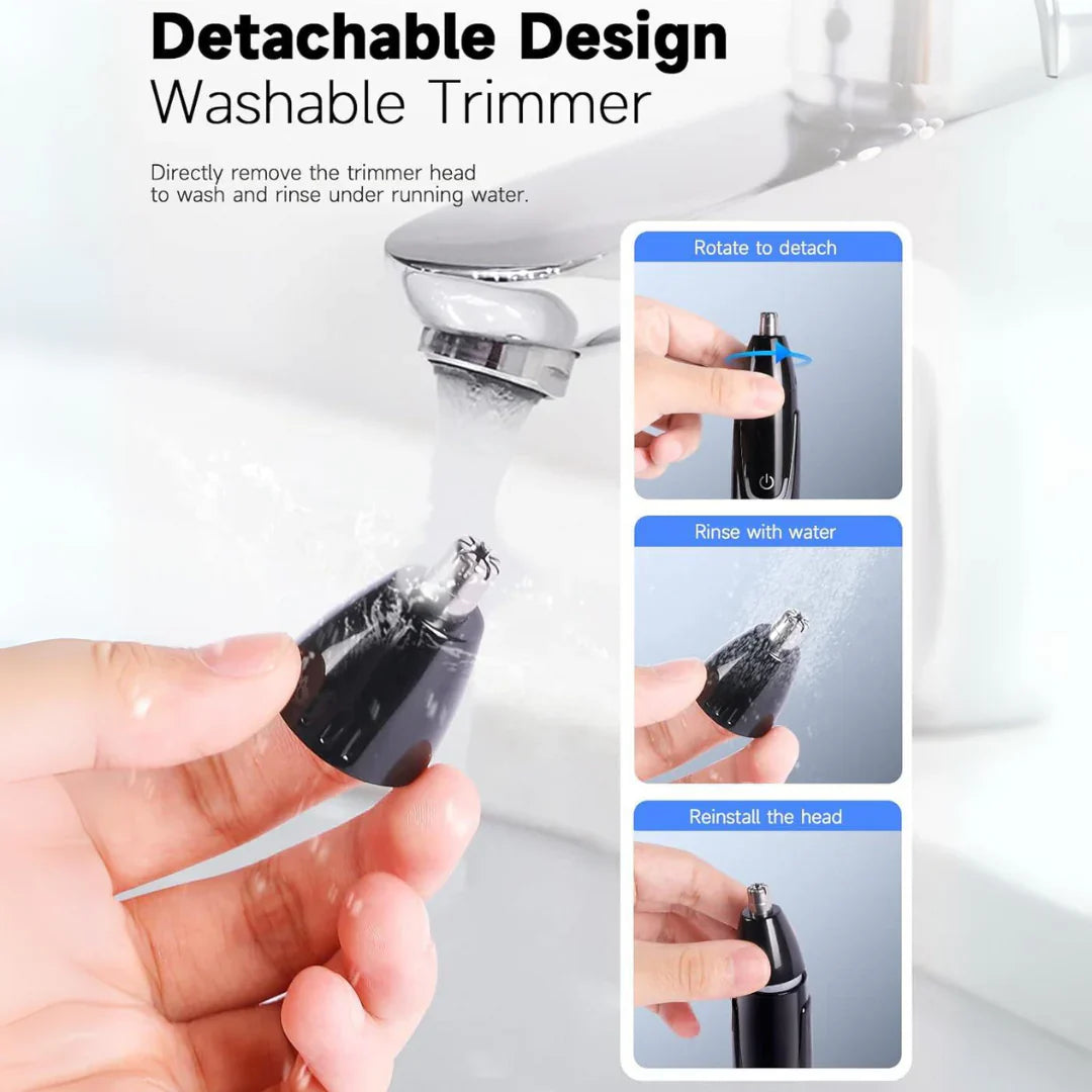 Rechargeable Nose and Ear Hair Trimmer – Precise and Comfortable Hair Removal