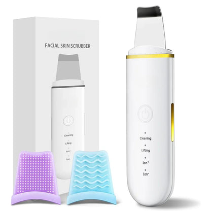 Ultrasonic Skin Scrubber for Deep Cleansing – Pore Cleaner & Facial Peeling with Ion Technology