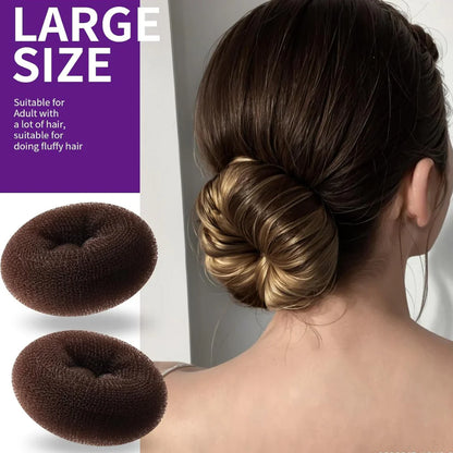 Donut Hair Bun Set – Voluminous Bun Helper for Perfect Updo Hairstyles