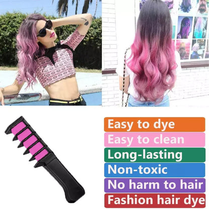 Washable Hair Chalk Pen Set – Colorful Accents for Your Hair