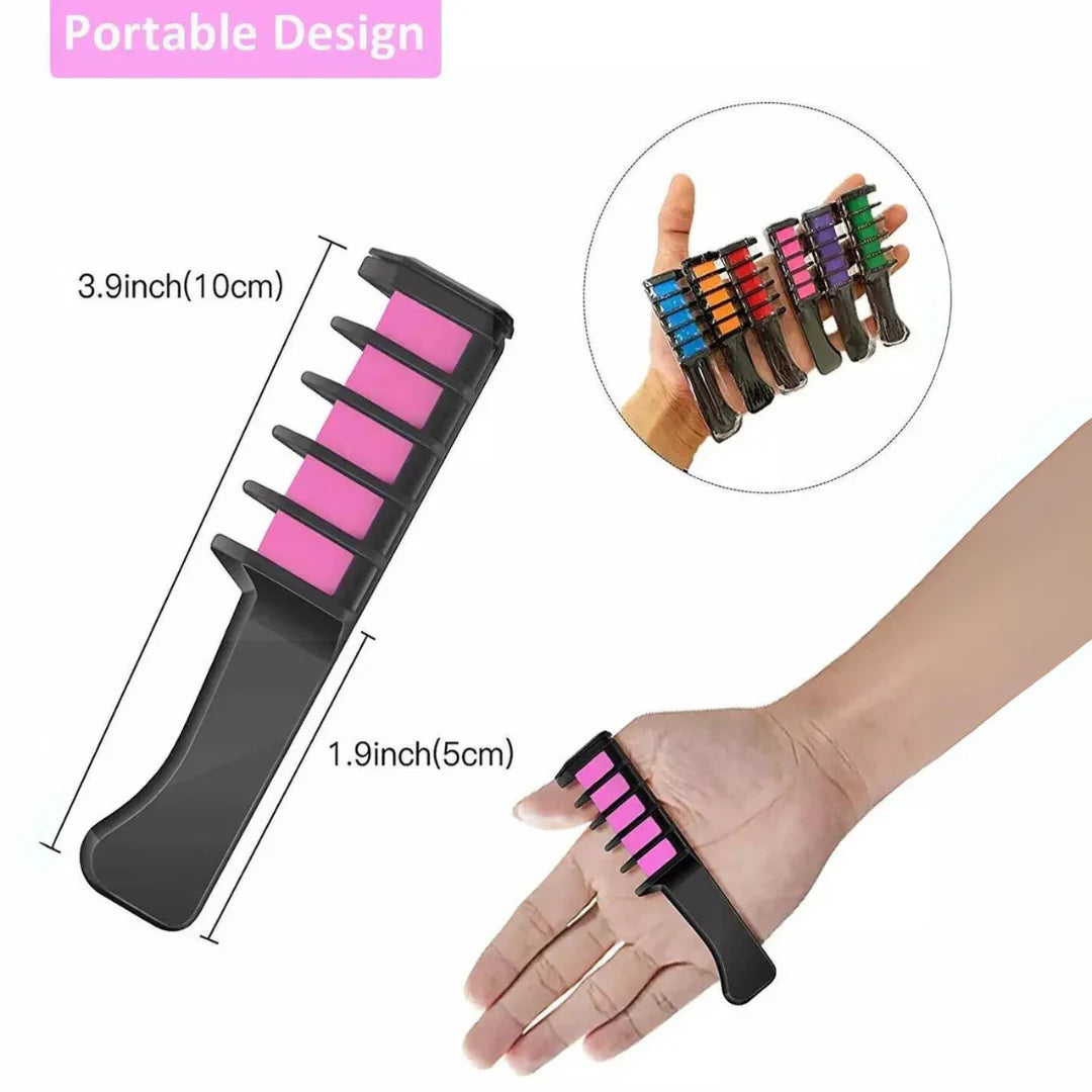 Washable Hair Chalk Pen Set – Colorful Accents for Your Hair
