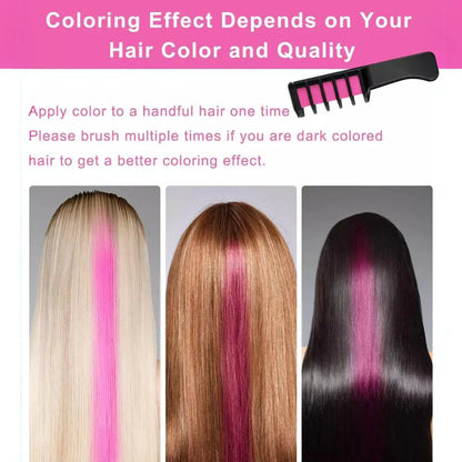 Washable Hair Chalk Pen Set – Colorful Accents for Your Hair