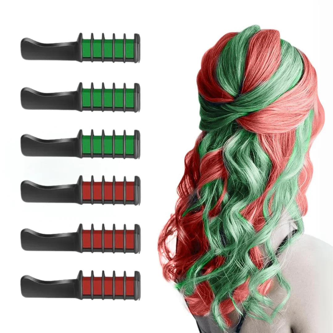 Washable Hair Chalk Pen Set – Colorful Accents for Your Hair